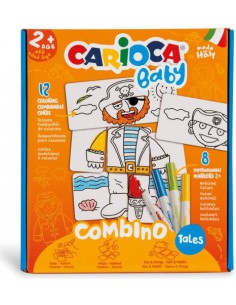SET BABY COMBINO 2+ TALES + 8 ROTULADORES CARIOCA 42895