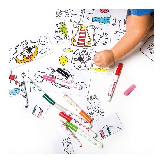 SET BABY COMBINO 2+ TALES + 8 ROTULADORES CARIOCA 42895