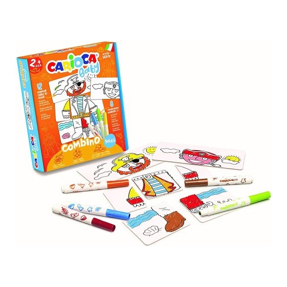 SET BABY COMBINO 2+ TALES + 8 ROTULADORES CARIOCA 42895