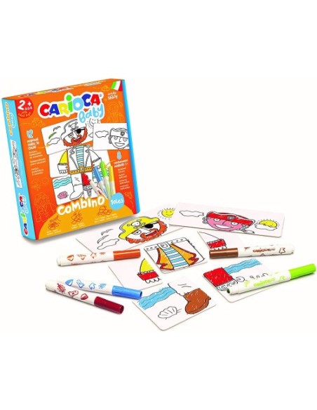 SET BABY COMBINO 2+ TALES + 8 ROTULADORES CARIOCA 42895