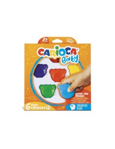 Carioca Teddy Crayons BABY - 6 Pz