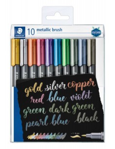 METALLIC BRUSH, ESTUCHE 10 COLORES STAEDTLER 8321 TB10