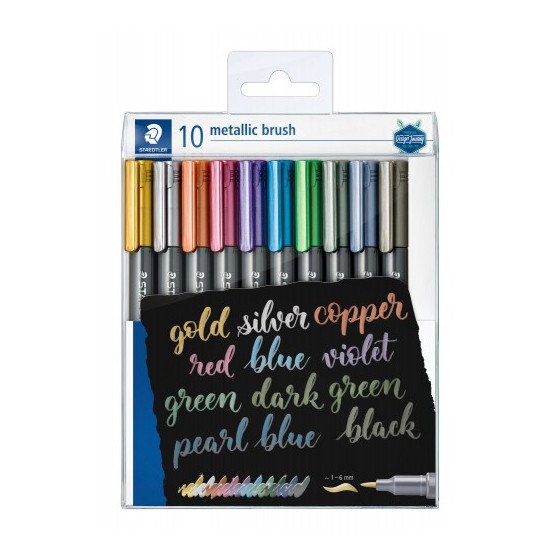 METALLIC BRUSH, ESTUCHE 10 COLORES STAEDTLER 8321 TB10