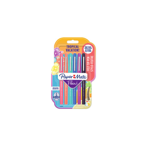 FLAIR M. TROPICAL VACATION BL6 PAPER MATE 2028906