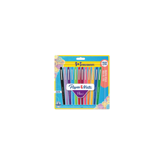 Papermate Flair rotulador Medio Multicolor 12 pieza(s)