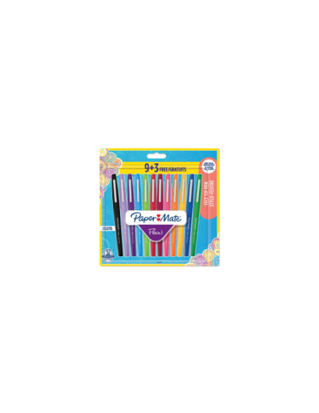 Papermate Flair rotulador Medio Multicolor 12 pieza(s)