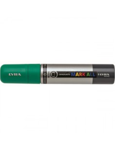 MARCADOR PERMANENTE MARK ALL VERDE ESMERALDA 15 MM LYRA GROOVE L6840063