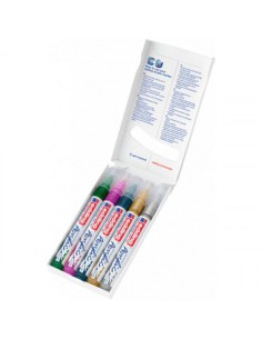 PACK 5 MARCADORES ACRÍLICOS TRAZO 2-3. FESTIVO. COLORES: 904, 910, 933, 924 Y 923. EDDING 5100-5-S-999