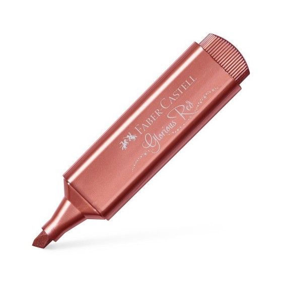 Faber-Castell Textliner 46 marcador 1 pieza(s) Rojo metalizado (x10 unidades)