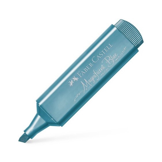 Faber-Castell Textliner 46 marcador 1 pieza(s) Azul metálico (x10 unidades)