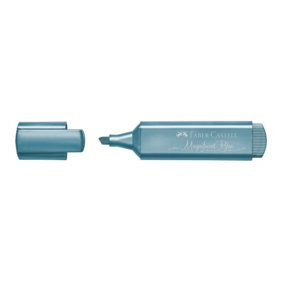 Faber-Castell Textliner 46 marcador 1 pieza(s) Azul metálico (x10 unidades)