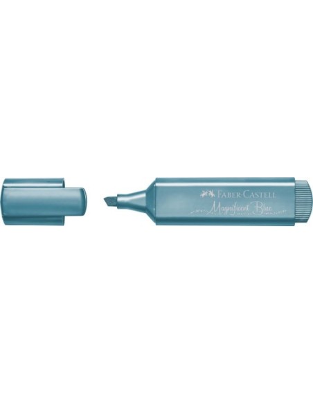 Faber-Castell Textliner 46 marcador 1 pieza(s) Azul metálico (x10 unidades)