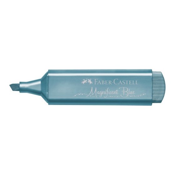 Faber-Castell Textliner 46 marcador 1 pieza(s) Azul metálico (x10 unidades)
