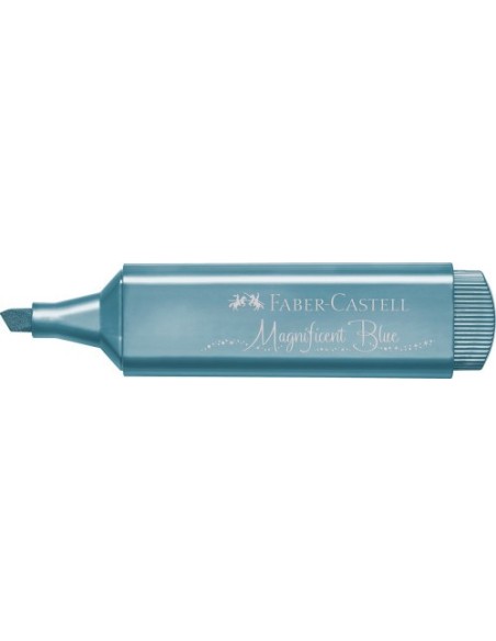 Faber-Castell Textliner 46 marcador 1 pieza(s) Azul metálico (x10 unidades)