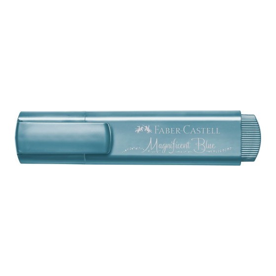 Faber-Castell Textliner 46 marcador 1 pieza(s) Azul metálico (x10 unidades)