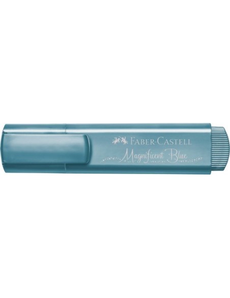 Faber-Castell Textliner 46 marcador 1 pieza(s) Azul metálico (x10 unidades)