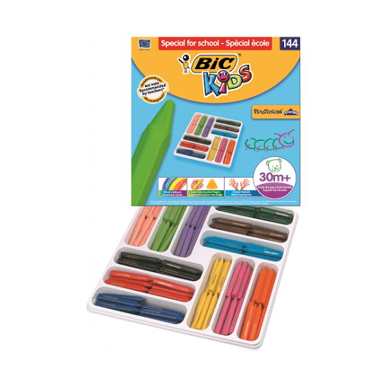 ESTUCHE 144 CERAS DE COLOR CON 12 COLORES DIFERENTES BIC 8878332