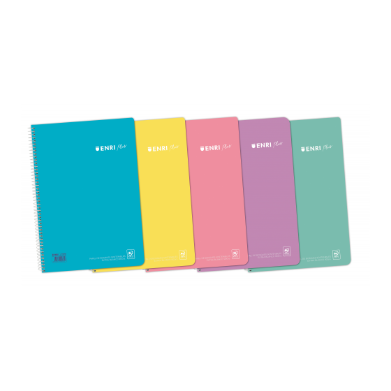 CUADERNO ESPIRAL + TP 4º 80H 4X4 C/M - SURTIDO PASTEL ENRI 400150288 (x5 unidades)