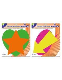 Bismark Adhesivos Formas Fluorescentes - Pack 2 Colores 2