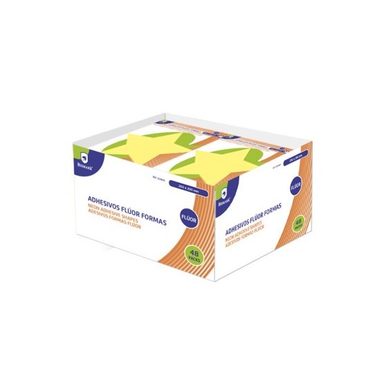 Bismark Adhesivos Formas Fluorescentes - Pack 2 Colores