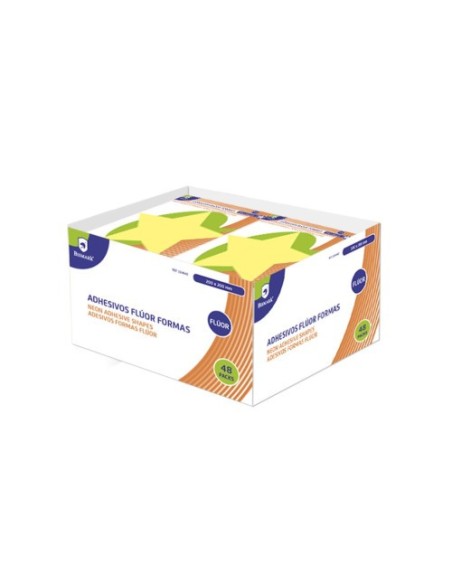 Bismark Adhesivos Formas Fluorescentes - Pack 2 Colores