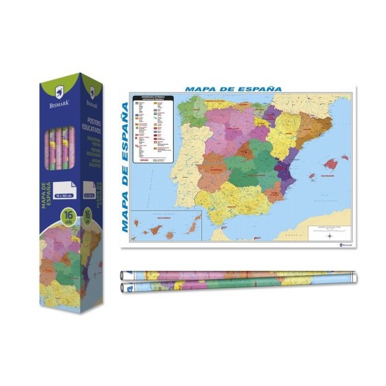 Bismark Poster Mapa de España 70 x 100 сm