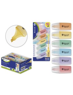 Bismark Mini Rotulador Fluorescente Pastel Blister 6 Uds