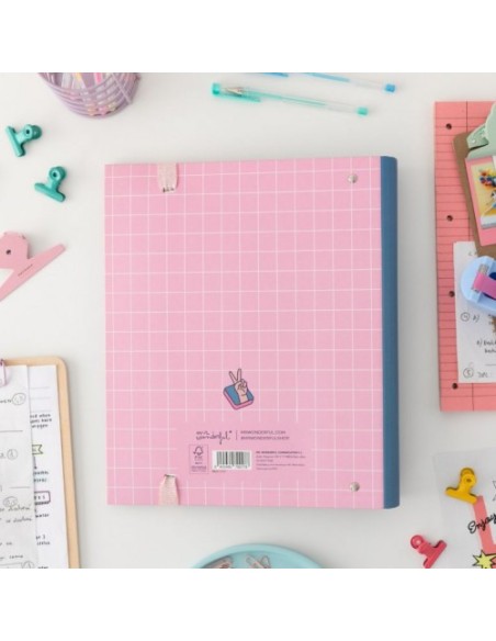 CARPETA CON ANILLAS - VAMOS A PASARLO MUY BIEN MR WONDERFUL
