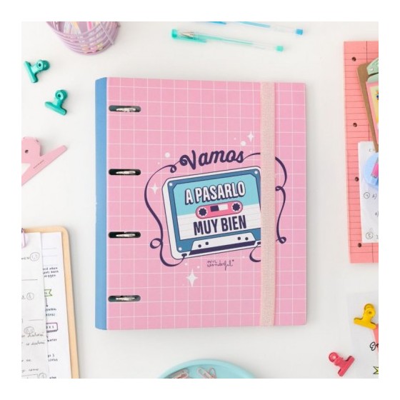 CARPETA CON ANILLAS - VAMOS A PASARLO MUY BIEN MR WONDERFUL