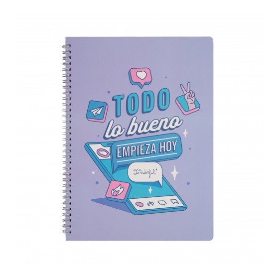 LIBRETA - TODO LO BUENO EMPIEZA HOY MR WONDERFUL WOA11056ES