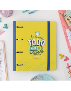 CARPETA CON ANILLAS - SI LO DAS TODO, NADA SE TE RESISTE MR 2