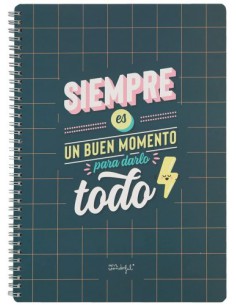 LIBRETA - SIEMPRE ES BUEN MOMENTO PARA DARLO TODO MR WONDERFUL WOA11049ES 2