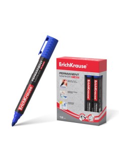 ErichKrause P-400 marcador 1 pieza(s) Punta redonda Azul (x12 unidades)