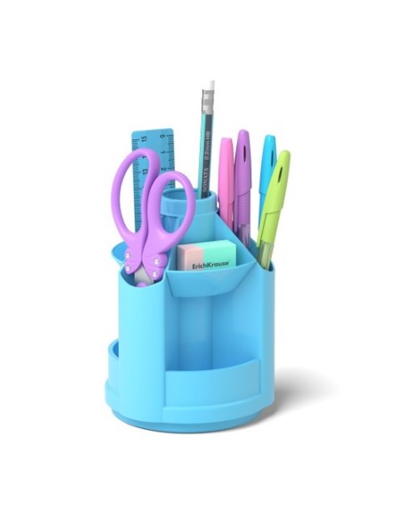 ErichKrause Mini Desk porta lápices Plástico Azul