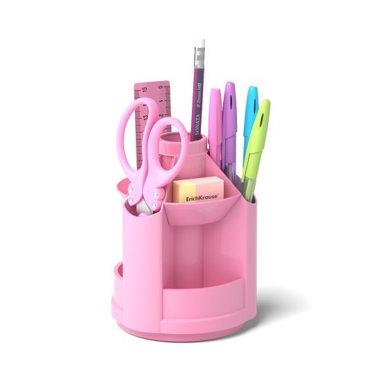 ErichKrause Mini Desk porta lápices Plástico Rosa