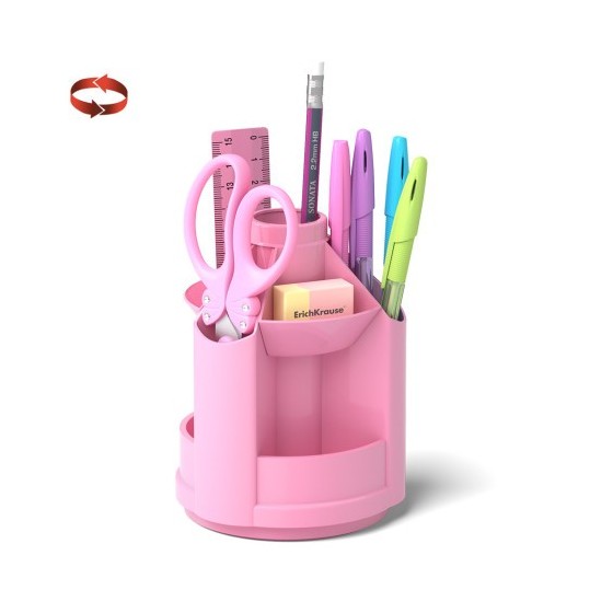 ErichKrause Mini Desk porta lápices Plástico Rosa