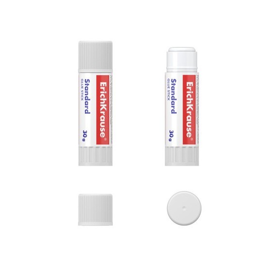 ErichKrause Standard Varilla Adhesivo de PVP (polivinilpirrolidona) 30 g (x12 unidades)
