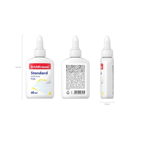 ErichKrause Standard Líquido Adhesivo de acetato de polivinilo (PVA) 60 ml