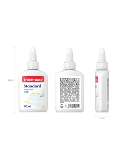ErichKrause Standard Líquido Adhesivo de acetato de polivinilo (PVA) 60 ml