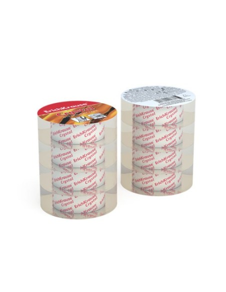 PACK 4 CINTAS ADHESIVAS CRYSTAL, 18MMX33M ERICH KRAUSE 59663