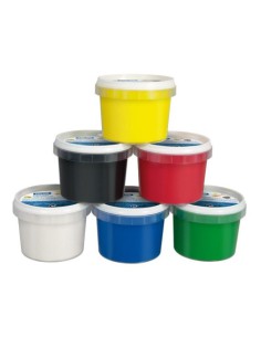 Milan Maletín 6 tarros de pintura para dedos de colores 100 ml 2