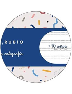 CUADERNO GRAPADO A4 50HOJAS PAUTA 2,5MM MR CON EJERCICIOS RUBIO MIQUELRIUS 8146 2