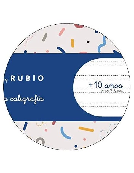 CUADERNO GRAPADO A4 50HOJAS PAUTA 2,5MM MR CON EJERCICIOS RUBIO MIQUELRIUS 8146