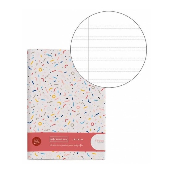 CUADERNO GRAPADO A4 50HOJAS PAUTA 4MM MR CON EJERCICIOS RUBIO MIQUELRIUS 8144