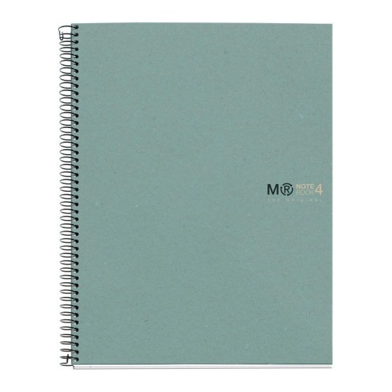 CUADERNO 100% RECICLADO NB-4 A4 120HOJAS ECOAZUL MIQUELRIUS 6083