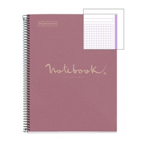 CUADERNO 100% RECICLADO NB-1 A4 80HOJAS ECOLAVANDA EMOTIONS MIQUELRIUS 6090