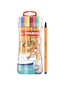 STABILO Point 88 rotulador de punta fina Fino Multicolor 30 pieza(s)
