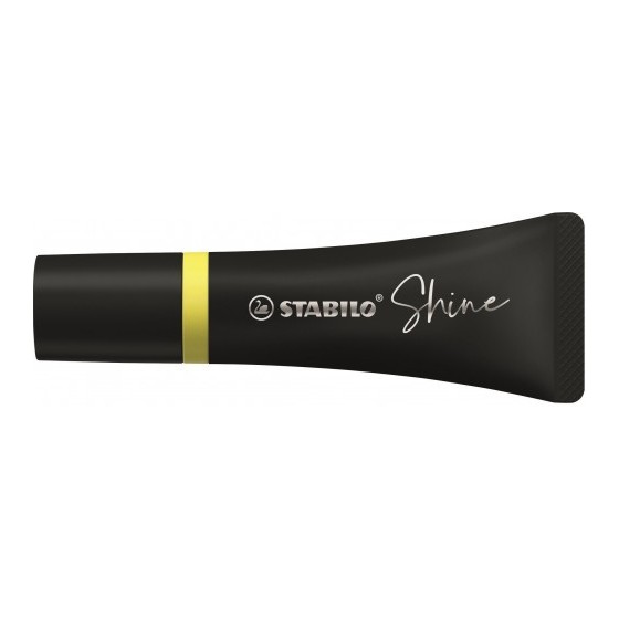 MARCADOR FLUORESCENTE SHINE AMARILLO STABILO 76/24 (x10 unidades)