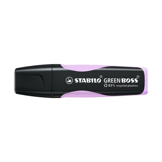 MARCADOR FLUORESCENTE GREEN BOSS PASTEL BRISA VIOLETA STABILO 6070/155 (x10 unidades)