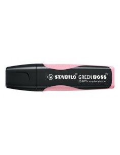MARCADOR FLUORESCENTE GREEN BOSS PASTEL RUBOR ROSA STABILO 6070/129 (x10 unidades)